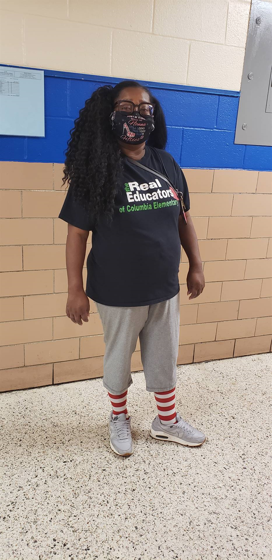 Drugfree Week Crazy Hair and Socks Day