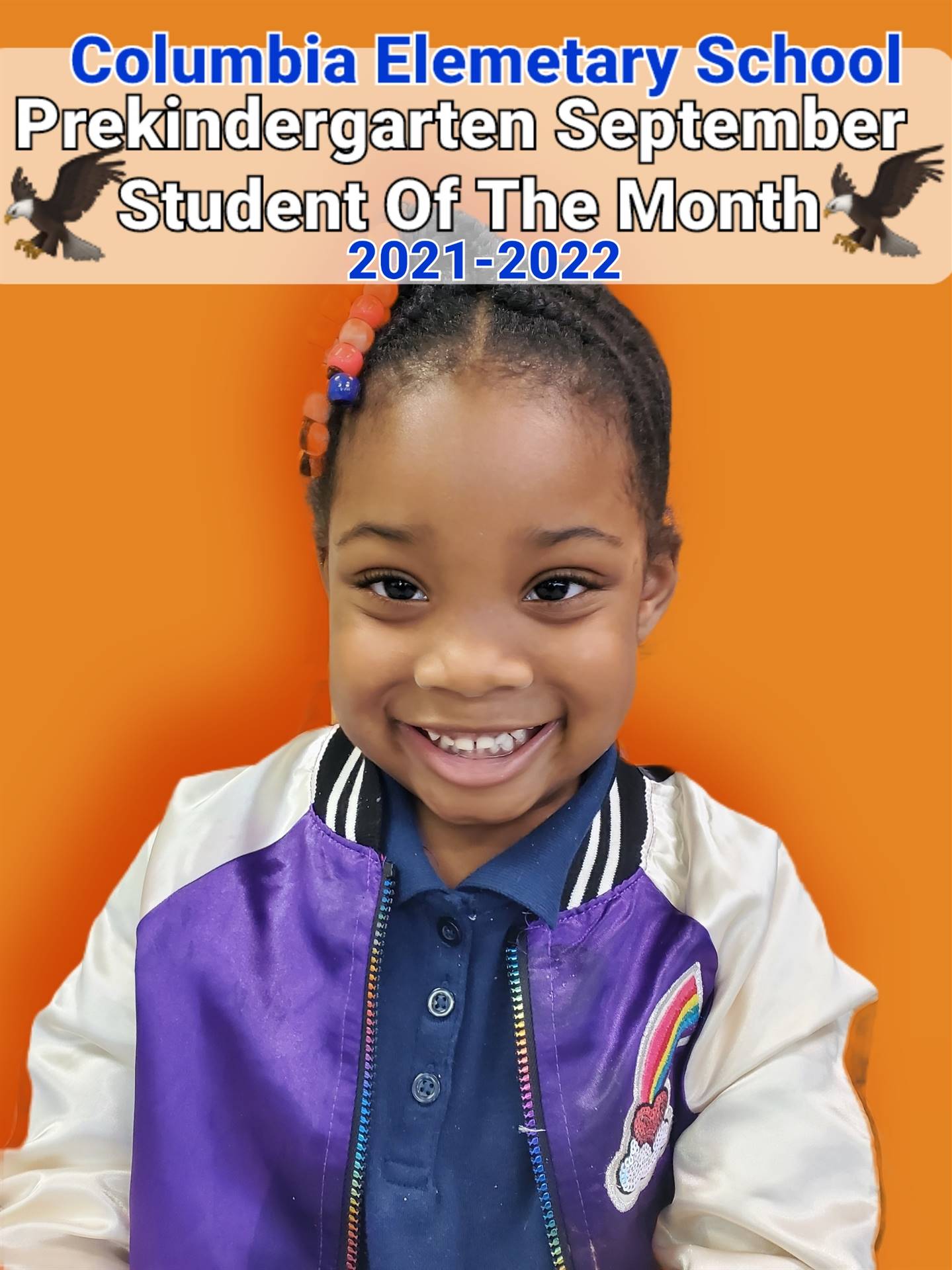 Student of the Month Pre K
