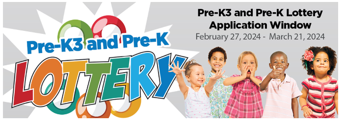 Pre-K Lottery Application Reminders Dates